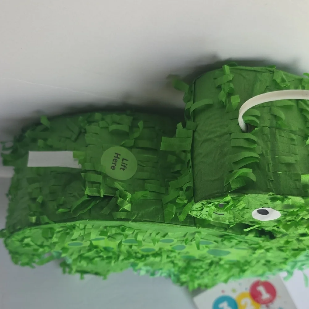 321 Party! Mini Blue & Green Dinosaur Pinata